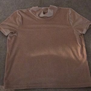 mock neck t-shirt